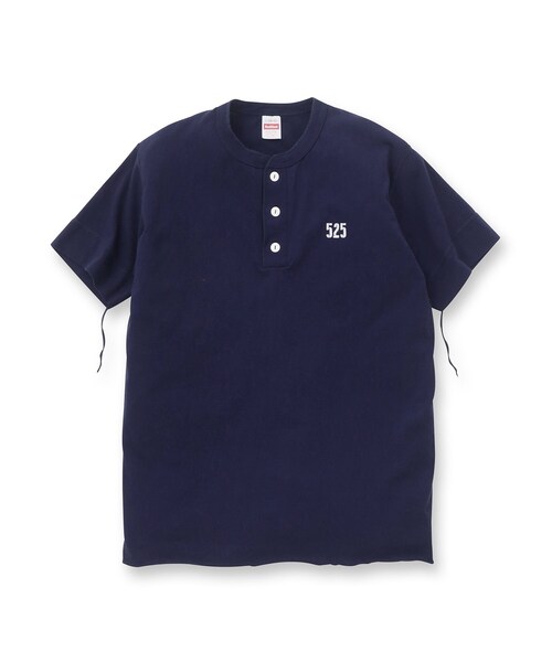 40ｃｔ＆525（フォーティーカラッツアンドゴーニーゴ）の「Healthknit(ヘルスニット) 半袖ヘンリー（Tシャツ/カットソー・メンズ・ブラック/ネイビー/ホワイト・02/03/04）」の19枚目の写真