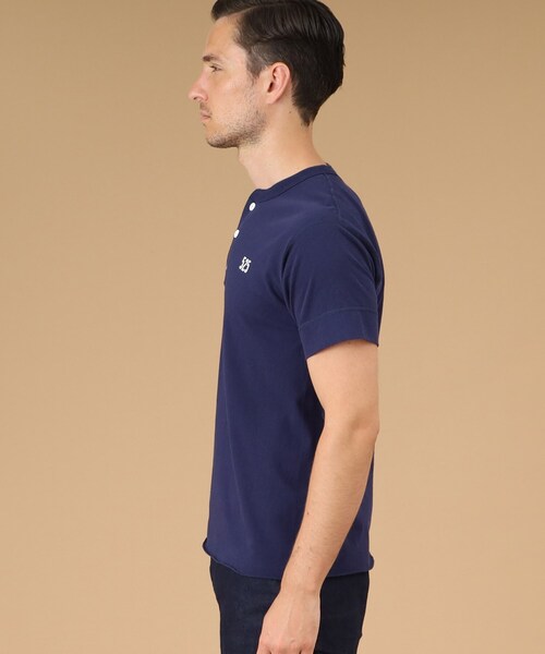 40ｃｔ＆525（フォーティーカラッツアンドゴーニーゴ）の「Healthknit(ヘルスニット) 半袖ヘンリー（Tシャツ/カットソー・メンズ・ブラック/ネイビー/ホワイト・02/03/04）」の10枚目の写真