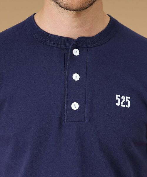 40ｃｔ＆525（フォーティーカラッツアンドゴーニーゴ）の「Healthknit(ヘルスニット) 半袖ヘンリー（Tシャツ/カットソー・メンズ・ブラック/ネイビー/ホワイト・02/03/04）」の13枚目の写真