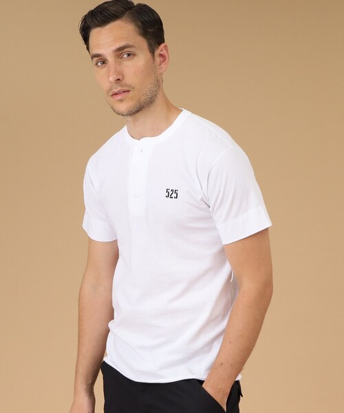 40ｃｔ＆525（フォーティーカラッツアンドゴーニーゴ）の「Healthknit(ヘルスニット) 半袖ヘンリー（Tシャツ/カットソー・メンズ・ブラック/ネイビー/ホワイト・02/03/04）」の17枚目の写真