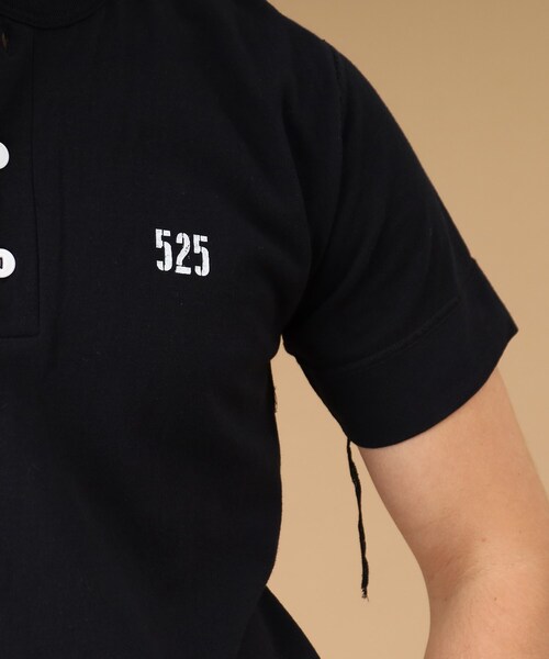 40ｃｔ＆525（フォーティーカラッツアンドゴーニーゴ）の「Healthknit(ヘルスニット) 半袖ヘンリー（Tシャツ/カットソー・メンズ・ブラック/ネイビー/ホワイト・02/03/04）」の9枚目の写真