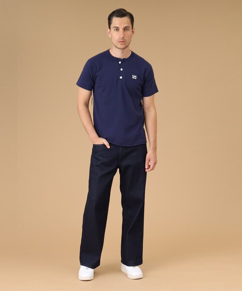 40ｃｔ＆525（フォーティーカラッツアンドゴーニーゴ）の「Healthknit(ヘルスニット) 半袖ヘンリー（Tシャツ/カットソー・メンズ・ブラック/ネイビー/ホワイト・02/03/04）」の15枚目の写真
