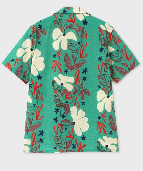 PS Paul Smith(ピーエスポールスミス)の「"Sea Floral" 半袖シャツ / 132316 695U(シャツ/ブラウス・メンズ・レッド/グリーン/キャメル・MEDIUM/LARGE/XX-LARGE/SMALL/X-LARGE)」の10枚目の写真
