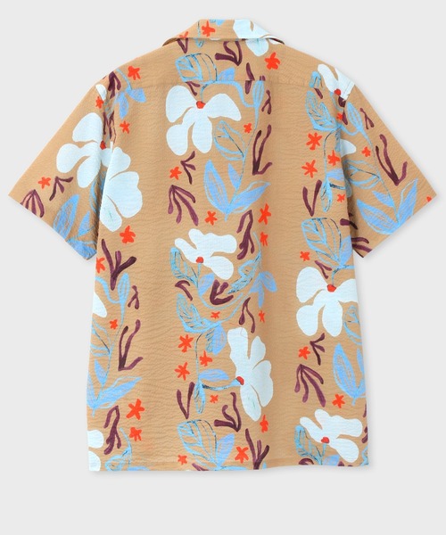 PS Paul Smith(ピーエスポールスミス)の「"Sea Floral" 半袖シャツ / 132316 695U(シャツ/ブラウス・メンズ・レッド/グリーン/キャメル・MEDIUM/LARGE/XX-LARGE/SMALL/X-LARGE)」の7枚目の写真