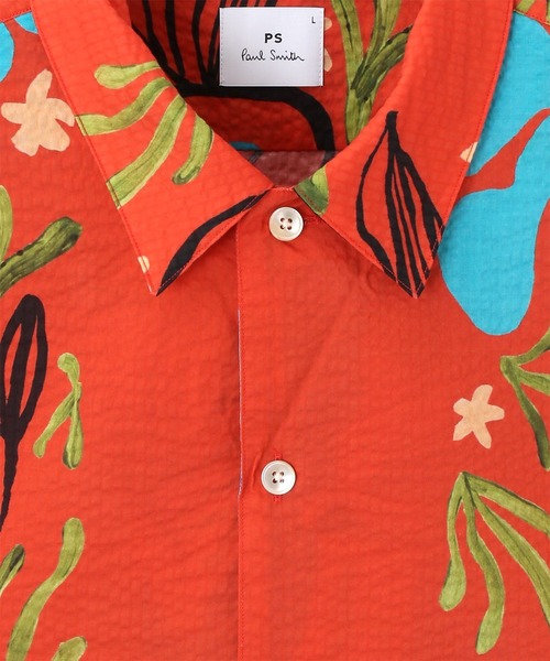 PS Paul Smith(ピーエスポールスミス)の「"Sea Floral" 半袖シャツ / 132316 695U(シャツ/ブラウス・メンズ・レッド/グリーン/キャメル・MEDIUM/LARGE/XX-LARGE/SMALL/X-LARGE)」の11枚目の写真