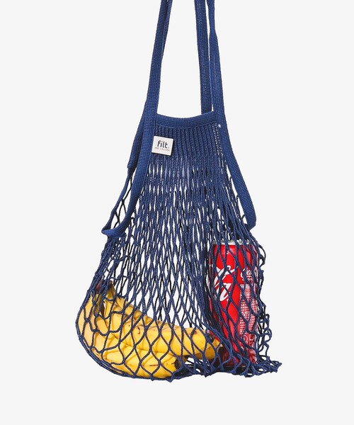 Filt（フィルト）の「FILT / ネット バッグ M（ショルダーバッグ・レディース・オフホワイト/ブラック/オリーブ/ピンク/ベージュ/パープル/ネイビー/イエロー/オレンジ/ミント・ONE SIZE）」の6枚目の写真