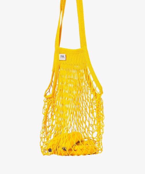 Filt（フィルト）の「FILT / ネット バッグ M（ショルダーバッグ・レディース・オフホワイト/ブラック/オリーブ/ピンク/ベージュ/パープル/ネイビー/イエロー/オレンジ/ミント・ONE SIZE）」の8枚目の写真