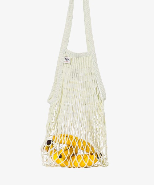 Filt（フィルト）の「FILT / ネット バッグ M（ショルダーバッグ・レディース・オフホワイト/ブラック/オリーブ/ピンク/ベージュ/パープル/ネイビー/イエロー/オレンジ/ミント・ONE SIZE）」の5枚目の写真
