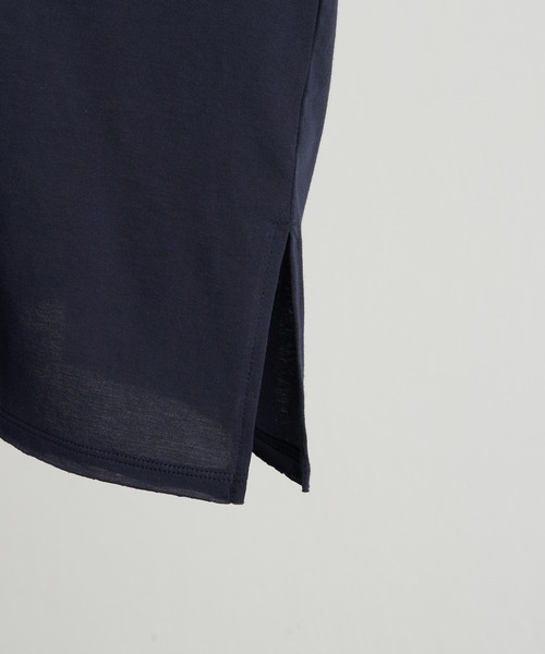 BEARDSLEY（ビアズリー）の「シフォン天竺ショートカーデ（Tシャツ/カットソー・レディース・ネイビー/ベージュ・FREE）」の4枚目の写真