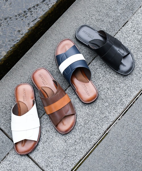 MODELLO（モデロ）の「【MODELLO　モデロ】カバロス加工レザーサンダル DM5132（サンダル・メンズ・ブラック/ブラウン系その他/ブルー系その他/ホワイト・LL/M/L/S）」の5枚目の写真