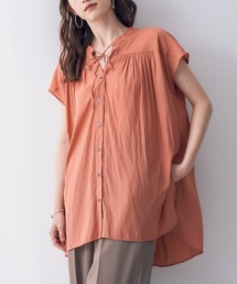 YECCA VECCA | ギャザーロングブラウス(シャツ/ブラウス)