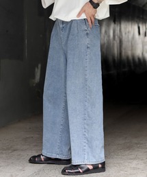 INTER FACTORY | DAISUKE - 2タックルーズボリュームワイドデニム(デニムパンツ)