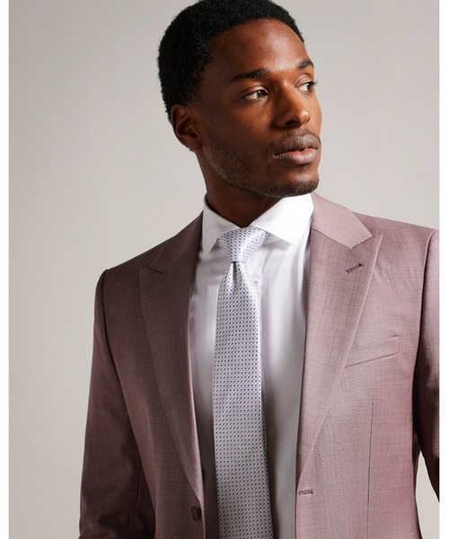 Ted Baker（テッドベーカー）の「LAERTES シルクネクタイ(格子柄)（ネクタイ・メンズ・ピンク系その他5・O/S）」の2枚目の写真