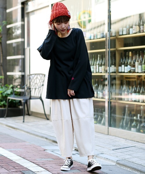 チチカカ（チチカカ）の「ケーブル編みニットキャップ（ニットキャップ/ビーニー・レディース・ダークグリーン/イエロー/ブラック/アイボリー/オレンジ/ブルー・FREE）」の9枚目の写真