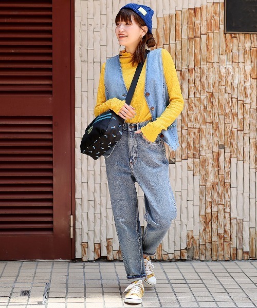 チチカカ（チチカカ）の「ケーブル編みニットキャップ（ニットキャップ/ビーニー・レディース・ダークグリーン/イエロー/ブラック/アイボリー/オレンジ/ブルー・FREE）」の10枚目の写真