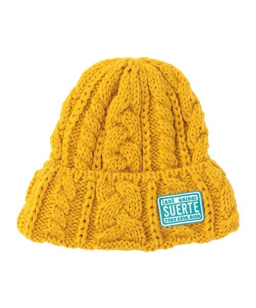 チチカカ（チチカカ）の「ケーブル編みニットキャップ（ニットキャップ/ビーニー・レディース・ダークグリーン/イエロー/ブラック/アイボリー/オレンジ/ブルー・FREE）」の17枚目の写真