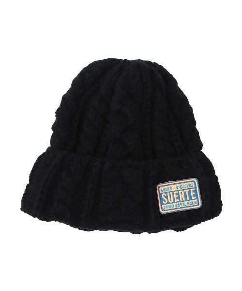 チチカカ（チチカカ）の「ケーブル編みニットキャップ（ニットキャップ/ビーニー・レディース・ダークグリーン/イエロー/ブラック/アイボリー/オレンジ/ブルー・FREE）」の21枚目の写真