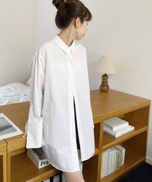 PLAGEプラージュのボーイフレンドシャツ白かわいいです！ トップス