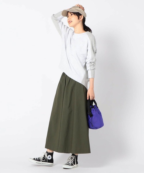 Grand PARK（グランドパーク）の「ドッキングプルオーバー（その他トップス・レディース・ホワイト/チャコールグレー/ベージュ/ライトグリーン/ネイビー・FREE）」の6枚目の写真