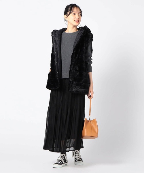 Grand PARK（グランドパーク）の「ドッキングプルオーバー（その他トップス・レディース・ホワイト/チャコールグレー/ベージュ/ライトグリーン/ネイビー・FREE）」の8枚目の写真