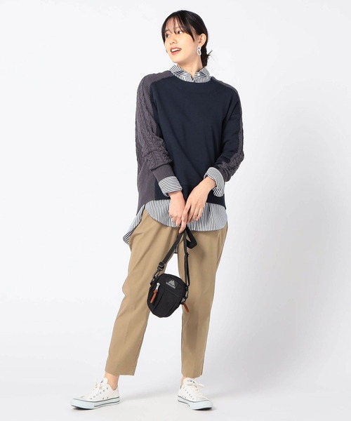 Grand PARK（グランドパーク）の「ドッキングプルオーバー（その他トップス・レディース・ホワイト/チャコールグレー/ベージュ/ライトグリーン/ネイビー・FREE）」の10枚目の写真