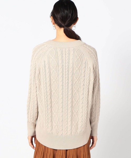 Grand PARK（グランドパーク）の「ドッキングプルオーバー（その他トップス・レディース・ホワイト/チャコールグレー/ベージュ/ライトグリーン/ネイビー・FREE）」の11枚目の写真