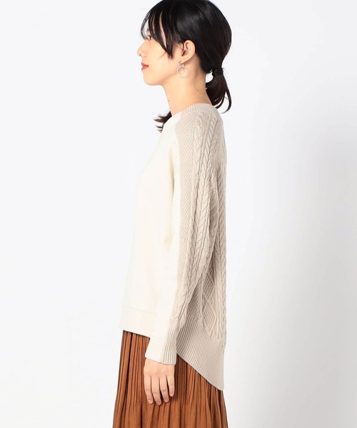 Grand PARK（グランドパーク）の「ドッキングプルオーバー（その他トップス・レディース・ホワイト/チャコールグレー/ベージュ/ライトグリーン/ネイビー・FREE）」の12枚目の写真