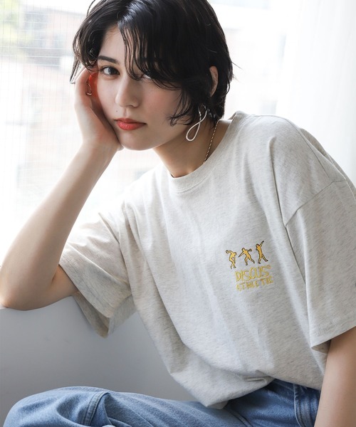 Discus Jp DISCUS(ディスカス)の「DISCUS / 刺繍BIG Tシャツ(Tシャツ/カットソー)」 - WEAR