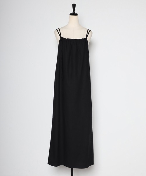 リネン混キャミワンピース