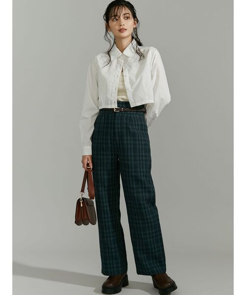 RESEXXY（リゼクシー）の「クロップドカラーシャツ（シャツ/ブラウス・レディース・ブルー/ホワイト/その他1/ピンク・FREE）」の14枚目の写真