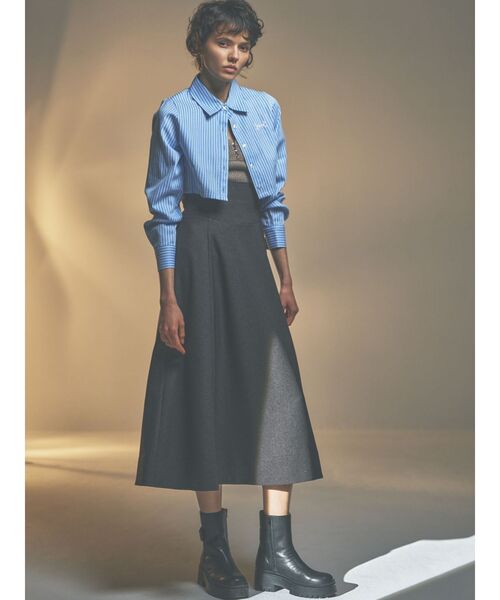 RESEXXY（リゼクシー）の「クロップドカラーシャツ（シャツ/ブラウス・レディース・ブルー/ホワイト/その他1/ピンク・FREE）」の18枚目の写真