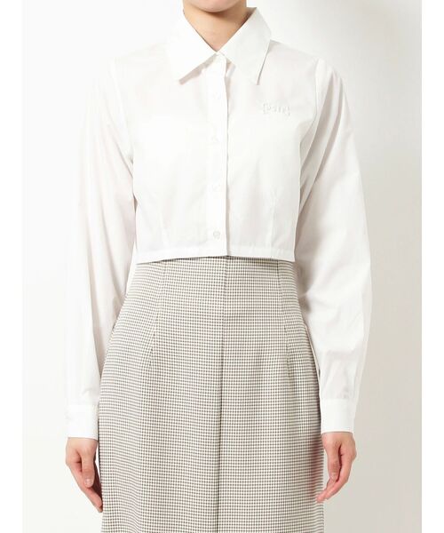 RESEXXY（リゼクシー）の「クロップドカラーシャツ（シャツ/ブラウス・レディース・ブルー/ホワイト/その他1/ピンク・FREE）」の19枚目の写真