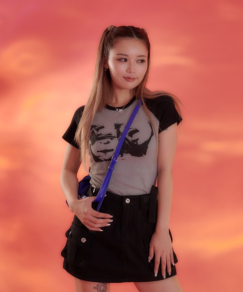 sedacle（セダクル）の「【SDG】raglan print T-shirt（Tシャツ/カットソー・レディース・ブラック・FREE）」の5枚目の写真