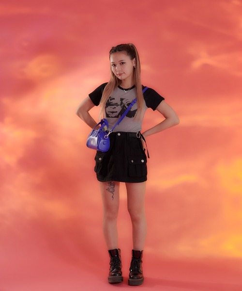sedacle（セダクル）の「【SDG】raglan print T-shirt（Tシャツ/カットソー・レディース・ブラック・FREE）」の3枚目の写真