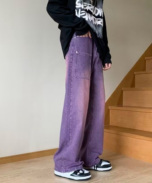 セール】ストリートルーズパープルデニム（デニムパンツ）｜MGV