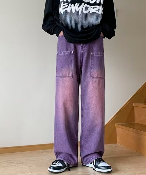 gvgv ジーヴィージーヴィー ワイドパンツ 紫 パープル パンツ 楽天市場】パープル ワイドパンツの通販