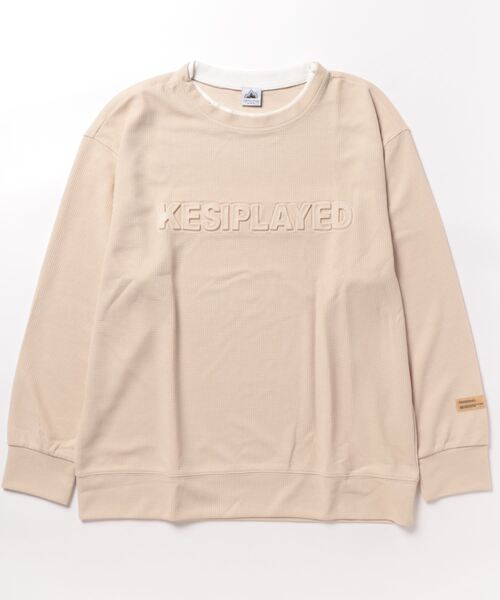 aimoha（アイモハ）の「aimoha outdoorワッフルクルーネックスウェット（スウェット・レディース・ブラック/ベージュ/ダークグレー/チョコ/ブラウン・MEDIUM/LARGE/X-LARGE）」の19枚目の写真