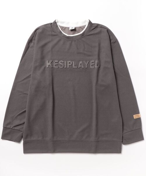 aimoha（アイモハ）の「aimoha outdoorワッフルクルーネックスウェット（スウェット・レディース・ブラック/ベージュ/ダークグレー/チョコ/ブラウン・MEDIUM/LARGE/X-LARGE）」の21枚目の写真