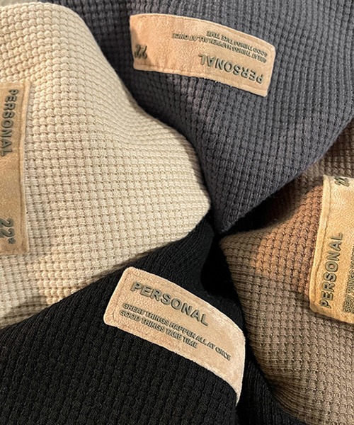 aimoha（アイモハ）の「aimoha outdoorワッフルクルーネックスウェット（スウェット・レディース・ブラック/ベージュ/ダークグレー/チョコ/ブラウン・MEDIUM/LARGE/X-LARGE）」の13枚目の写真