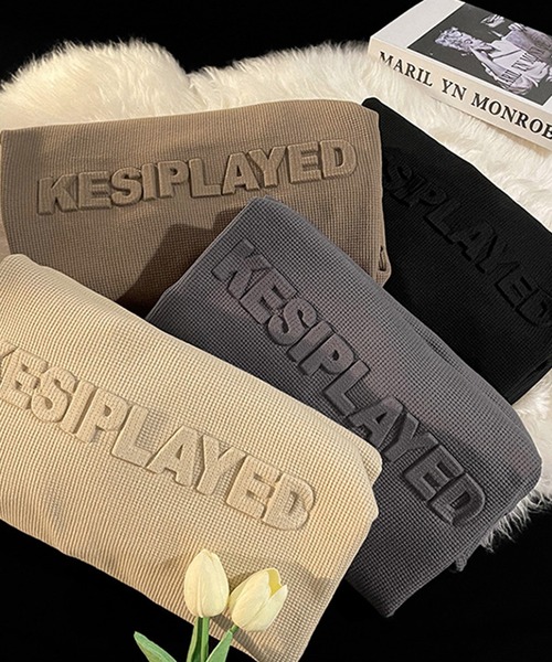 aimoha（アイモハ）の「aimoha outdoorワッフルクルーネックスウェット（スウェット・レディース・ブラック/ベージュ/ダークグレー/チョコ/ブラウン・MEDIUM/LARGE/X-LARGE）」の9枚目の写真