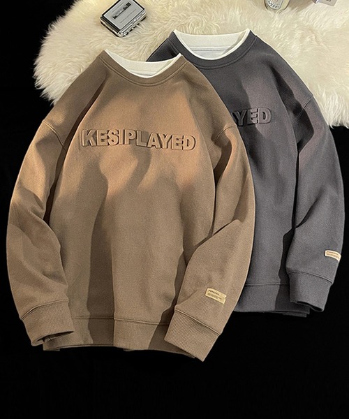 aimoha（アイモハ）の「aimoha outdoorワッフルクルーネックスウェット（スウェット・レディース・ブラック/ベージュ/ダークグレー/チョコ/ブラウン・MEDIUM/LARGE/X-LARGE）」の8枚目の写真