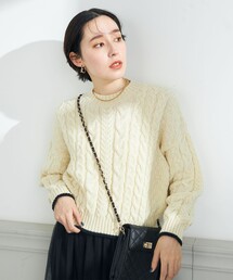 NOLLEY’S | ◇【WEB限定】【OLDDERBY KNITWEAR/オールドダービーニットウエア】別注ケーブル配色ニット(ニット/セーター)