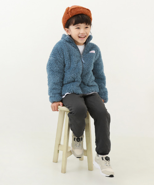 devirock（デビロック）の「フリース フルジップジャケット（ブルゾン・キッズ・ベージュ/ブルーグレー/オフホワイト・140cm/130cm/100cm/120cm/160cm/150cm/110cm）」の7枚目の写真