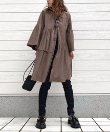 Q | スエードタッチティアードシャツ(シャツ/ブラウス)