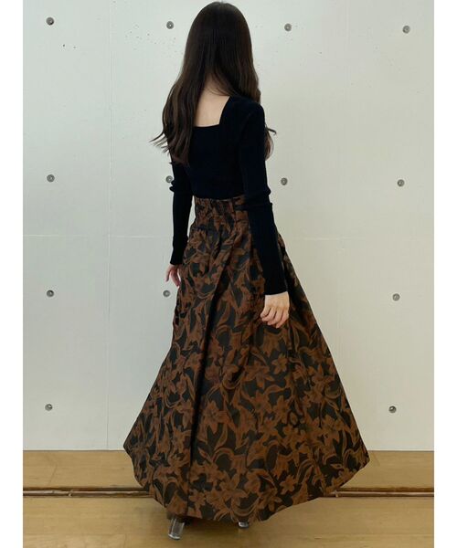 MERCURYDUO(マーキュリーデュオ)の「2WAYデコルテナローテープリブニット(ニット/セーター・レディース・ブラック/パープル/オフホワイト/ミント・FREE)」の10枚目の写真