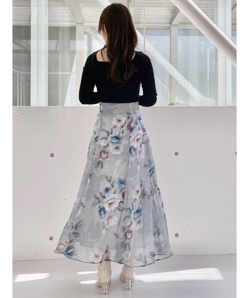 MERCURYDUO(マーキュリーデュオ)の「2WAYデコルテナローテープリブニット(ニット/セーター・レディース・ブラック/パープル/オフホワイト/ミント・FREE)」の15枚目の写真