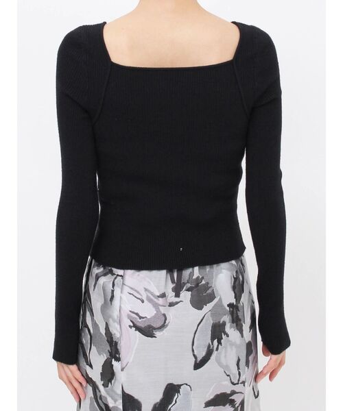 MERCURYDUO(マーキュリーデュオ)の「2WAYデコルテナローテープリブニット(ニット/セーター・レディース・ブラック/パープル/オフホワイト/ミント・FREE)」の20枚目の写真