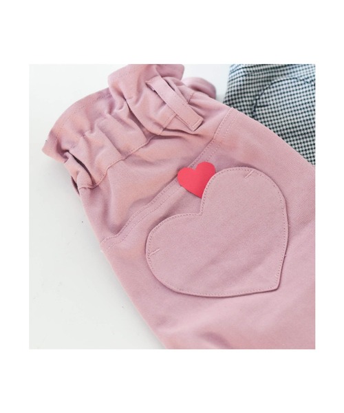 apres les cours（アプレレクール）の「ハートポケットきゅんpants（その他パンツ・キッズ・ベージュ/カーキ/チェック/サックスブルー/インディゴブルー/ピンク・120/130/110/80/100/90/140）」の19枚目の写真