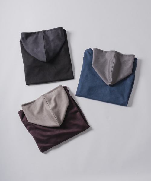 DOOPZ（ドープス）の「MICRO SUEDE PARKER / マイクロスウェードパーカー（パーカー・メンズ・ブラック/ブルー/ブラウン・LARGE/MEDIUM/SMALL）」の4枚目の写真