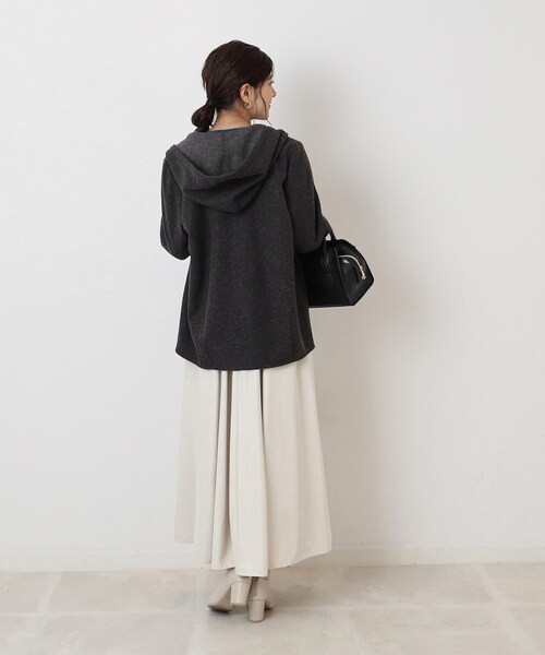 SHOO・LA・RUE（シューラルー）の「◆ウール調 ジップアップフーディブルゾン（ブルゾン・レディース・グレー系その他/ブラウン系/アイボリー・03/04/02）」の11枚目の写真